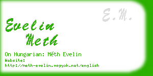 evelin meth business card